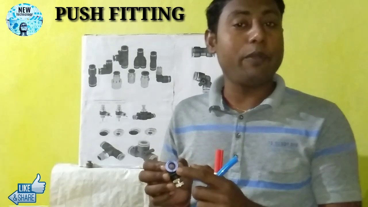 DIFFERENCE TYPES OF PNEUMATICS PUSH FITTING (IN HINDI)