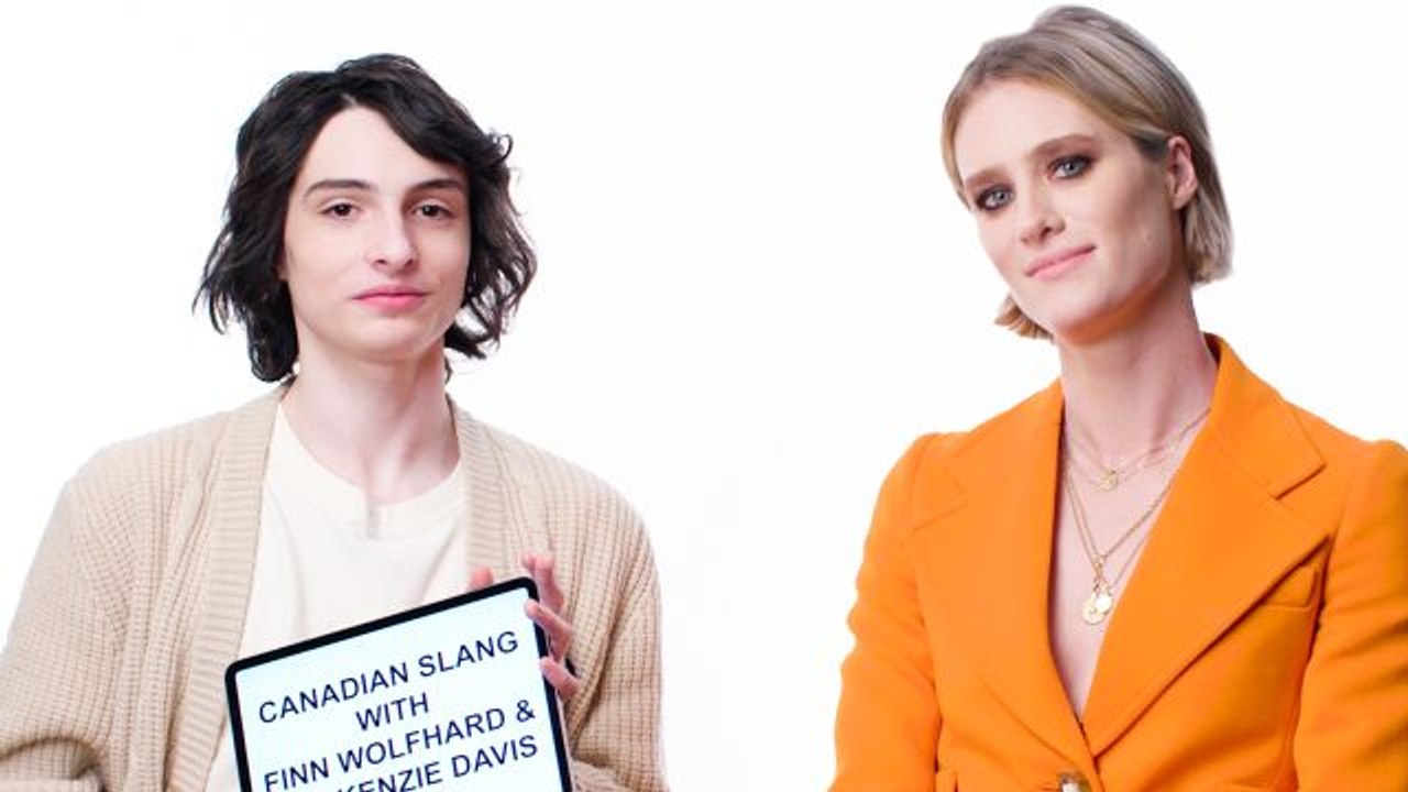 Finn Wolfhard & Mackenzie Davis Teach You Canadian Slang
