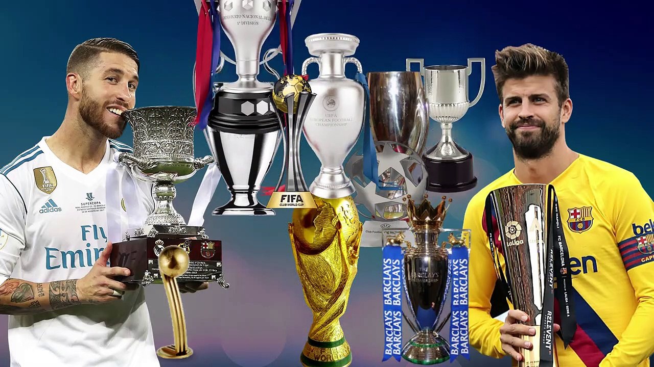 Ramos Vs Pique All Trophies And Awards Compared.