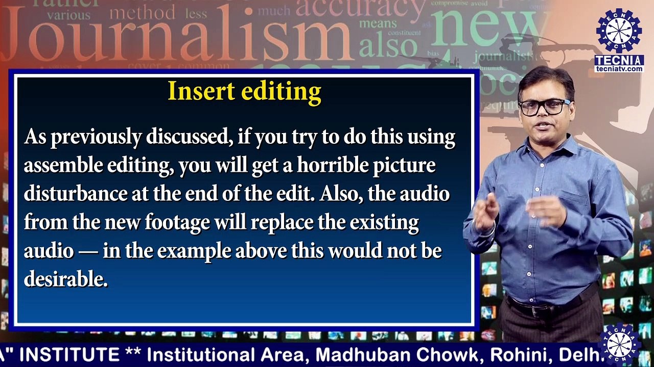 BAJMC: Insert Editing with Dr. Sanjay Kumar Srivastava | TIAS | Tecnica TV