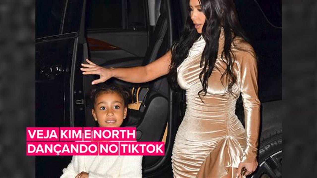 Kim Kardashian posta primeiro TikTok com North