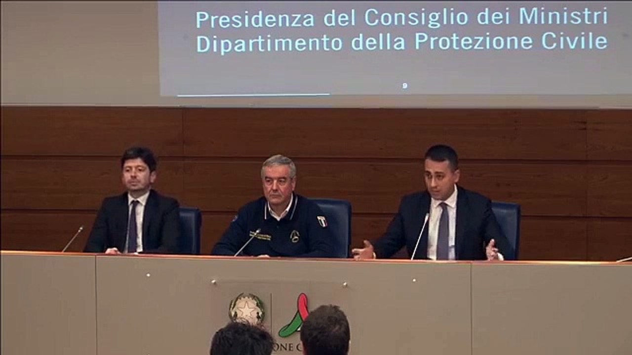 Di Maio al Dipartimento Protezione Civile per ultimi aggiornamenti (18.02.20)