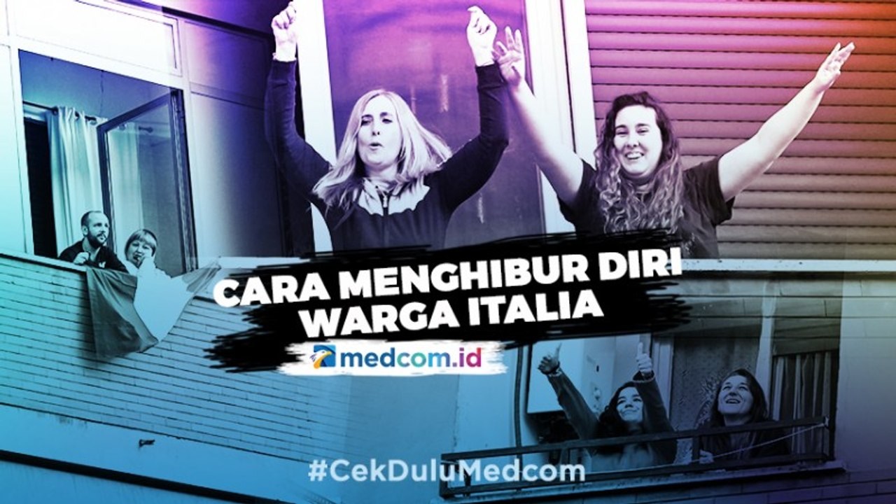 Cara Warga Italia Hibur Diri di Tengah Lockdown