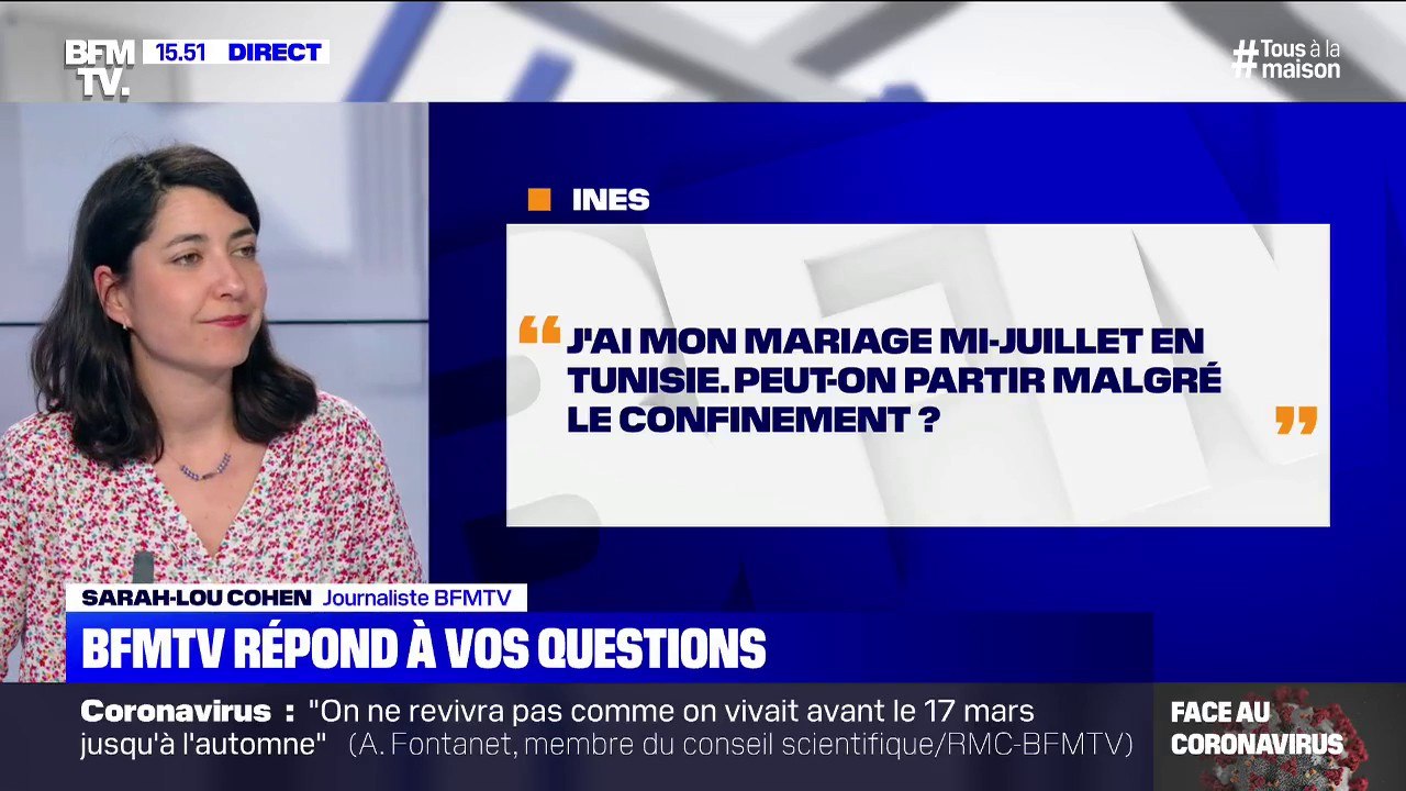 Je me marie mi-juillet en Tunisie, peut-on partir ?