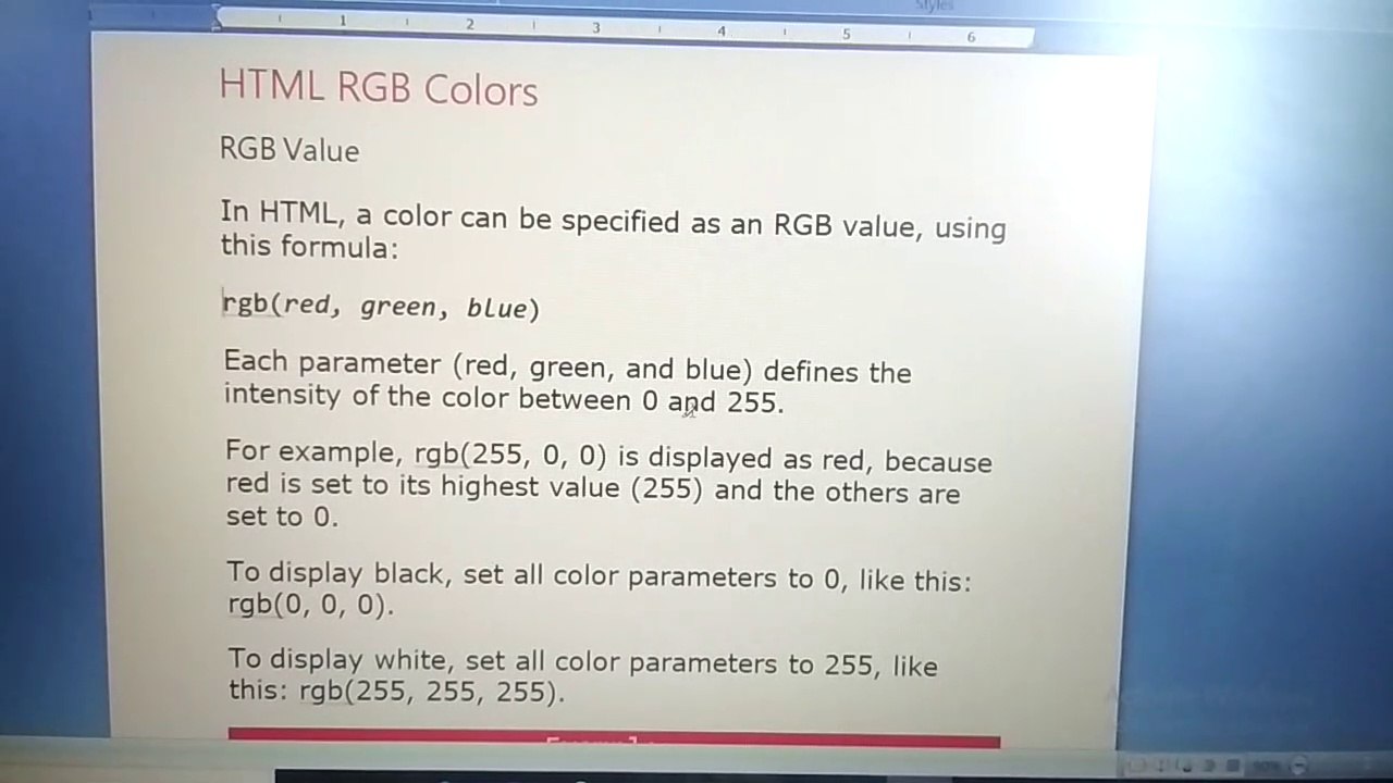 Html rgb and rgba explain |2020