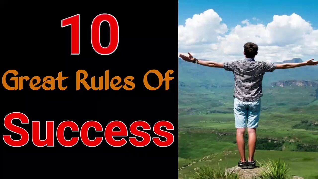 10 Great Rules Of Success - सफलता का राज