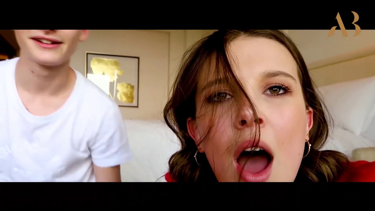 Millie Bobby Brown best friend challenge | Noah Schnapp And Millie Bobby Brown | Amerian Bloopers