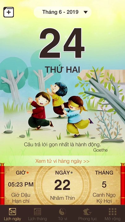 Lịch Vạn Niên - Lịch Âm Dương