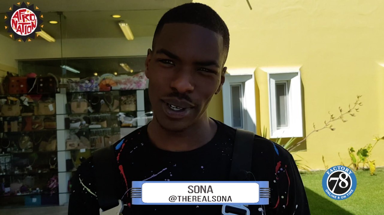 UK Afrobeats Artist:  Sona  Interviewed at Afronation 2019