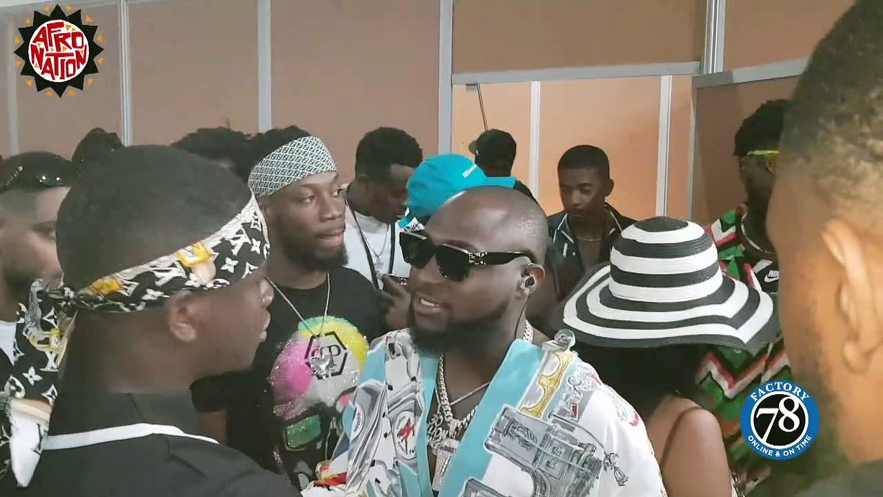 Afrobeats Artist: Davido at the Afronation Backstage