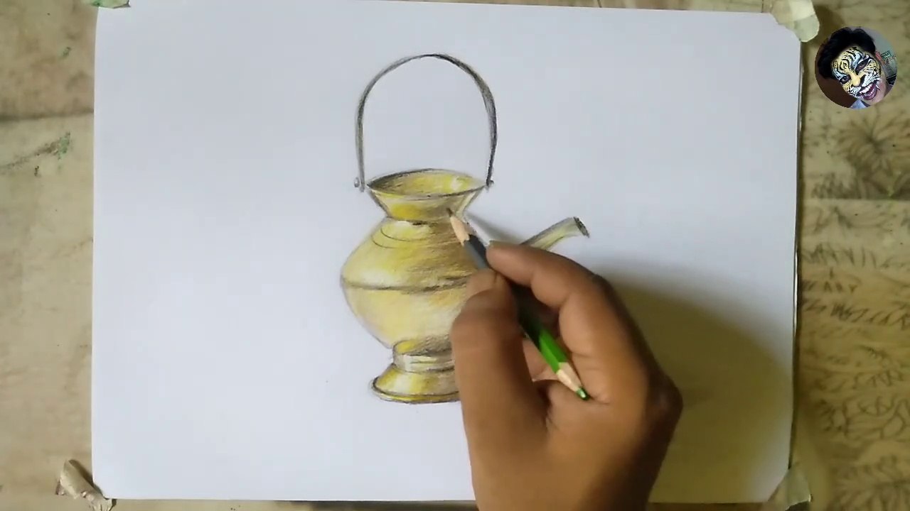 Realistic Kindi Drawing | How to draw realistic Kindi