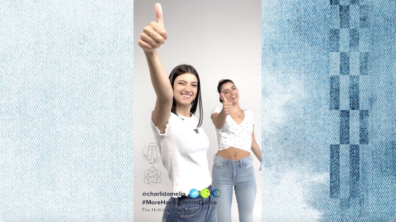 Exclusive: Charli and Dixie D'Amelio Share Their Favorite Hollister Jeans in This New TikTok Dance Challenge