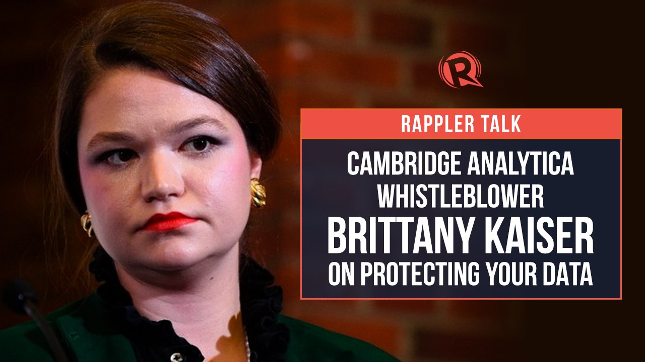 Rappler Talk: Brittany Kaiser on protecting your data