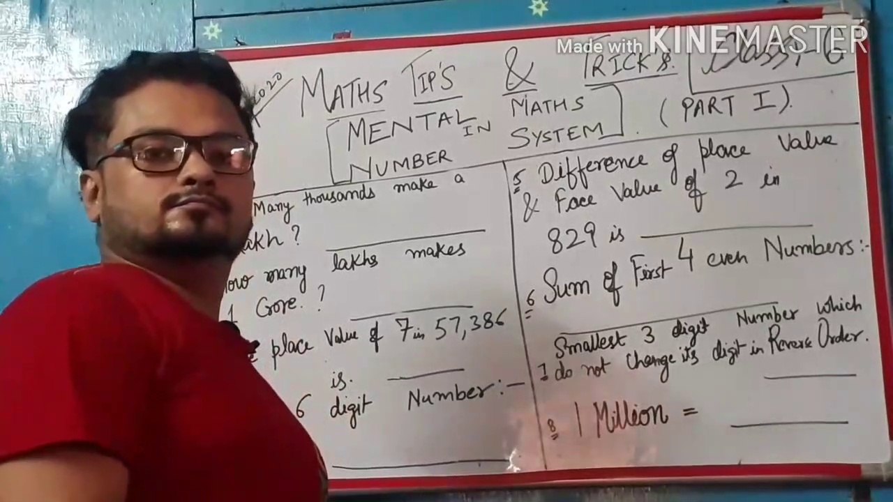 Mental maths in number system.