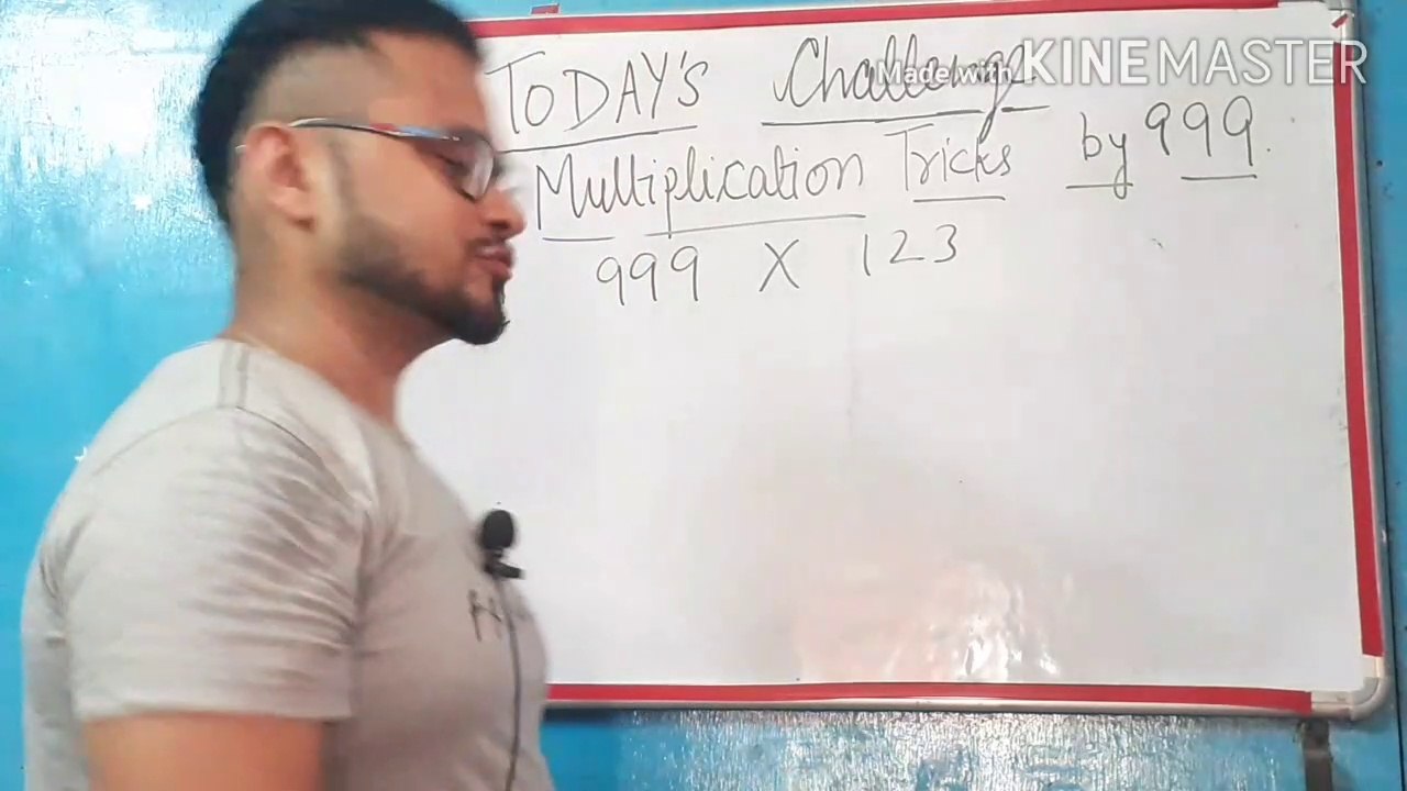 MAGIC multiplication TRICKS by 999.