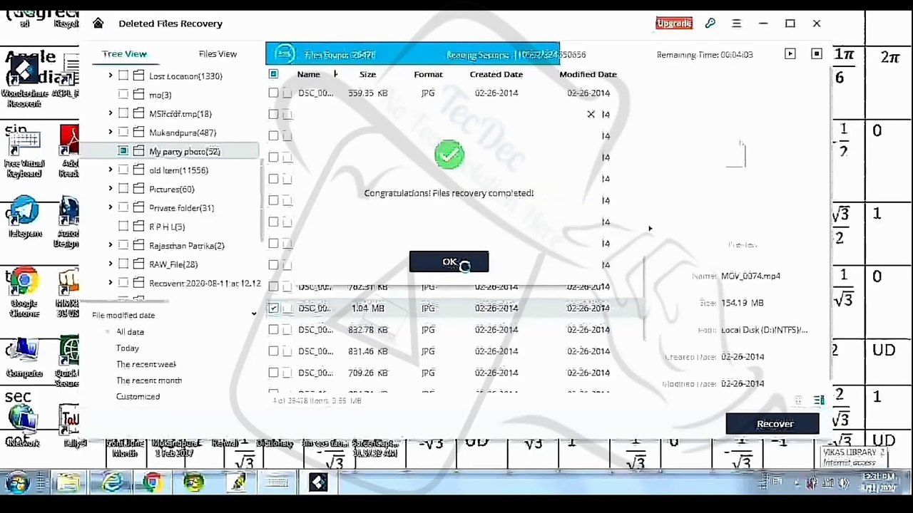 #Recover software it // recover old to old data