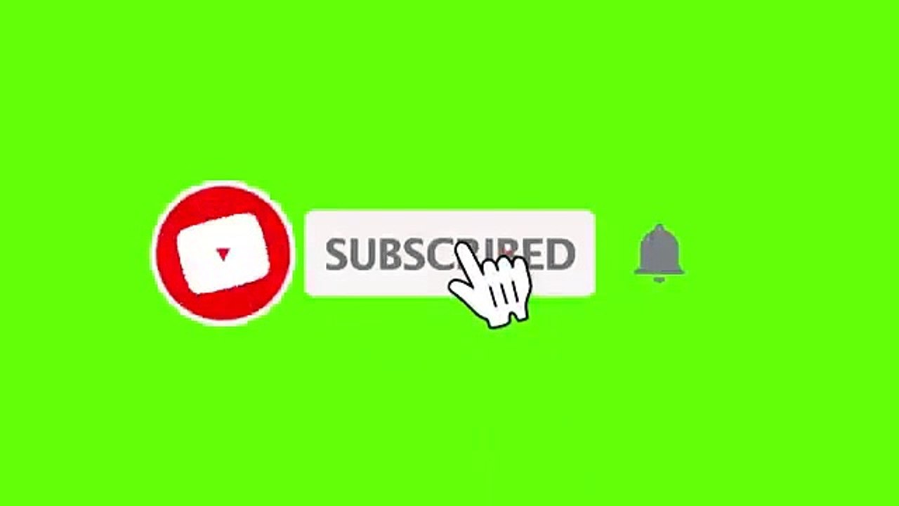 Youtube Animated Green screen Subscribe button with bell icon sound tan tan _click subscribe button ( 360 X 640 )
