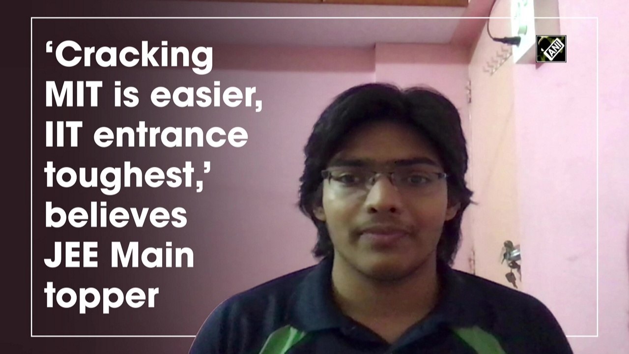 ‘Cracking MIT is easier, IIT entrance toughest,’ believes JEE topper