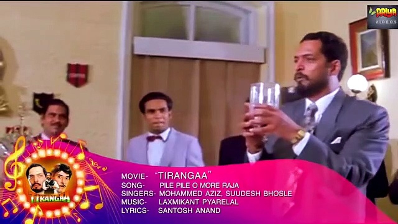 #oldsongs #music #oldisgold #bollywood #love #songs Pile Pile o More Raja Tirangaa Raj kumar, Nana Patekar  Mohammed Aziz, Sudesh  Hindi Song
