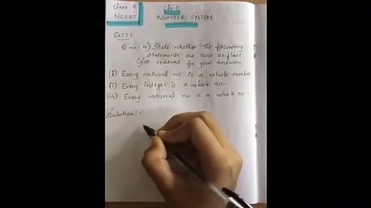 NCERT MATHS FOR CLASS 9 CHAPTER 1 EX 1.2 QNO 1