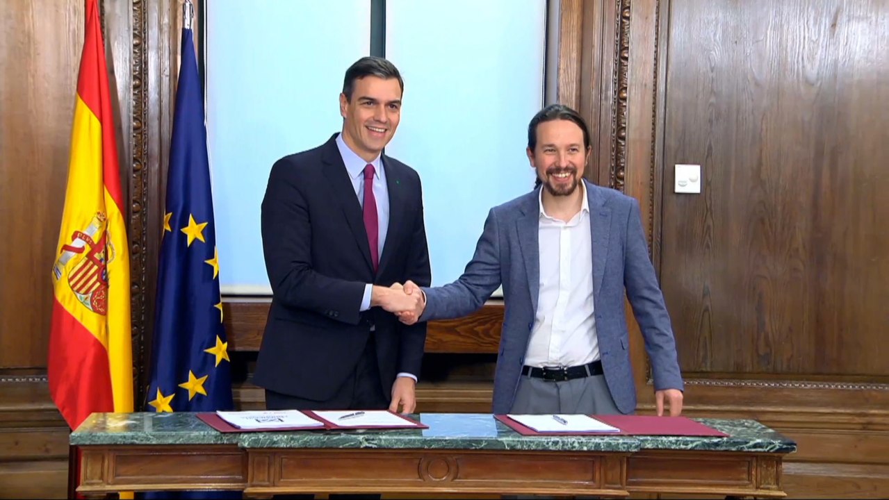 Acuerdo entre PSOE y Podemos para la aprobación del borrador de PGE