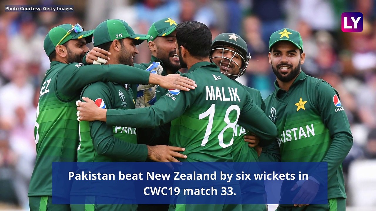 Pakistan vs New Zealand Stat Highlights ICC CWC 2019: Babar Azam Century Helps PAK Beat NZ