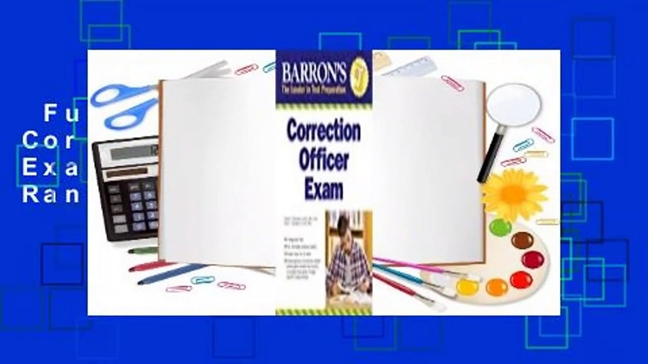 Full E-book  Barron's Correction Officer Exam  Best Sellers Rank : #1