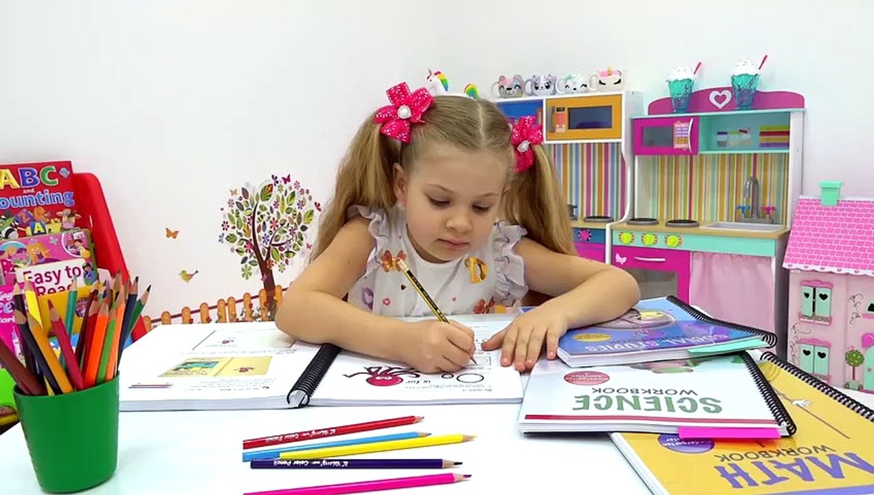 Diana and Dad learn and play