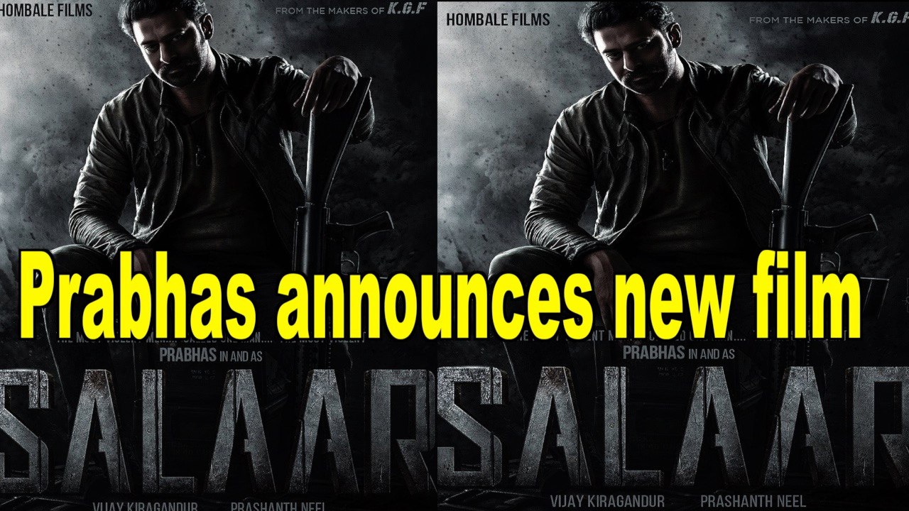 Prabhas announces new film 'Salaar'