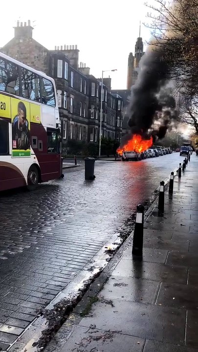 Portobello car blaze