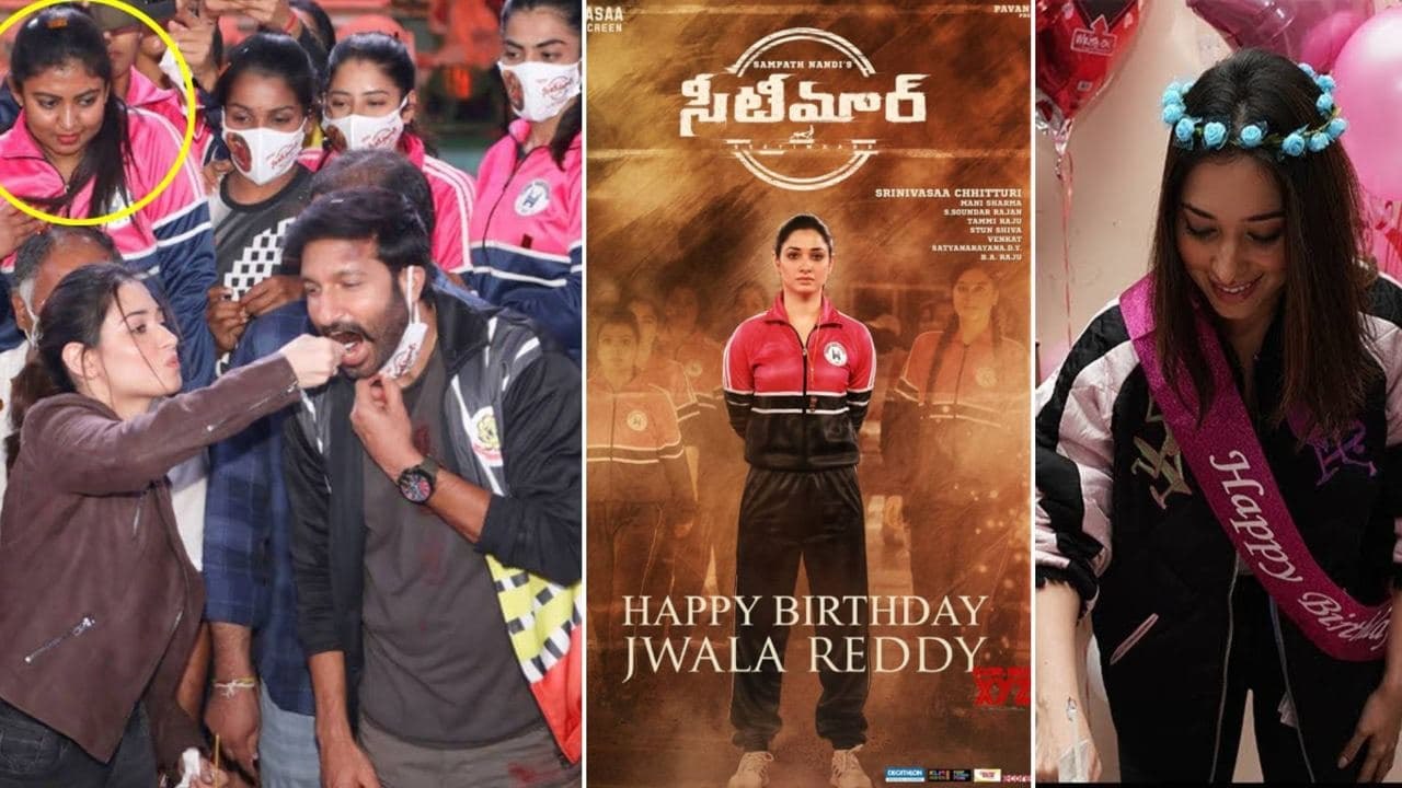 Tamannaah Bhatia Celebrates Birthday on Set 🎉