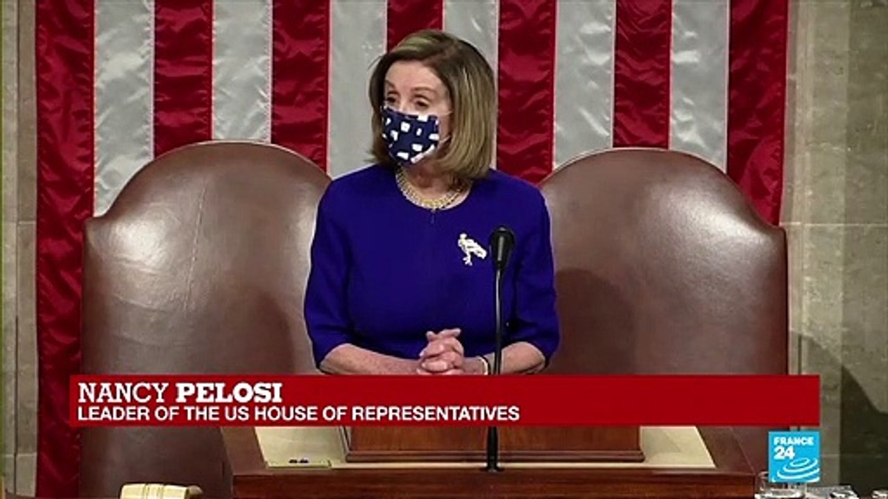 Chaos on Capitol Hill: Biden certification 'an example for world', says Nancy Pelosi