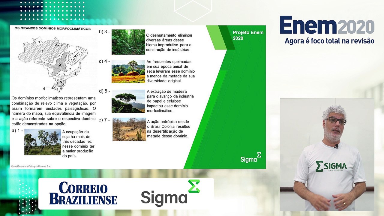 Questões de  Geografia  para o Enem - parte 1