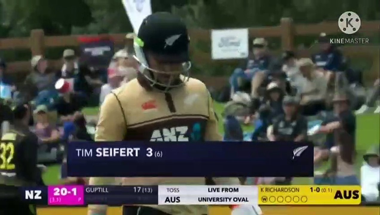 2ND T20I: AUS VS NZ  HIGHLIGHTS 1ST INNINGS