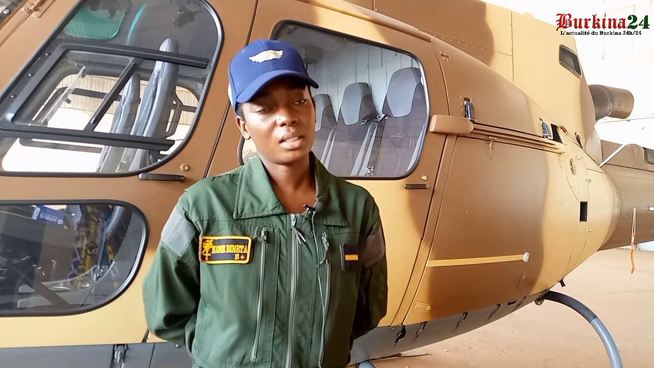 Le sous-lieutenant Bineta Koné, reine des airs