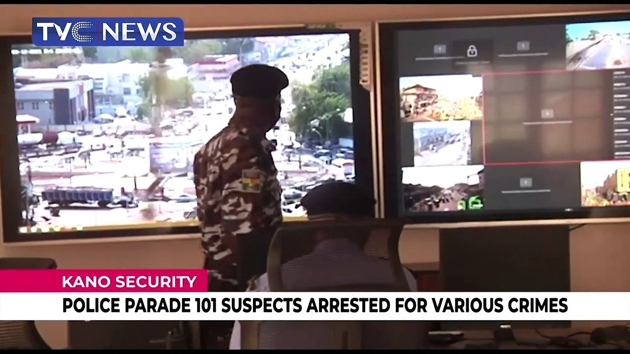 Police parade 101 suspects arrested for various crimes in Kano