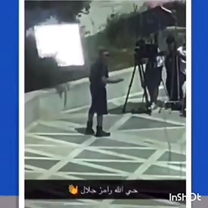 شاهد  مقطع فيديو مسرّب من برنامج رامز جلال