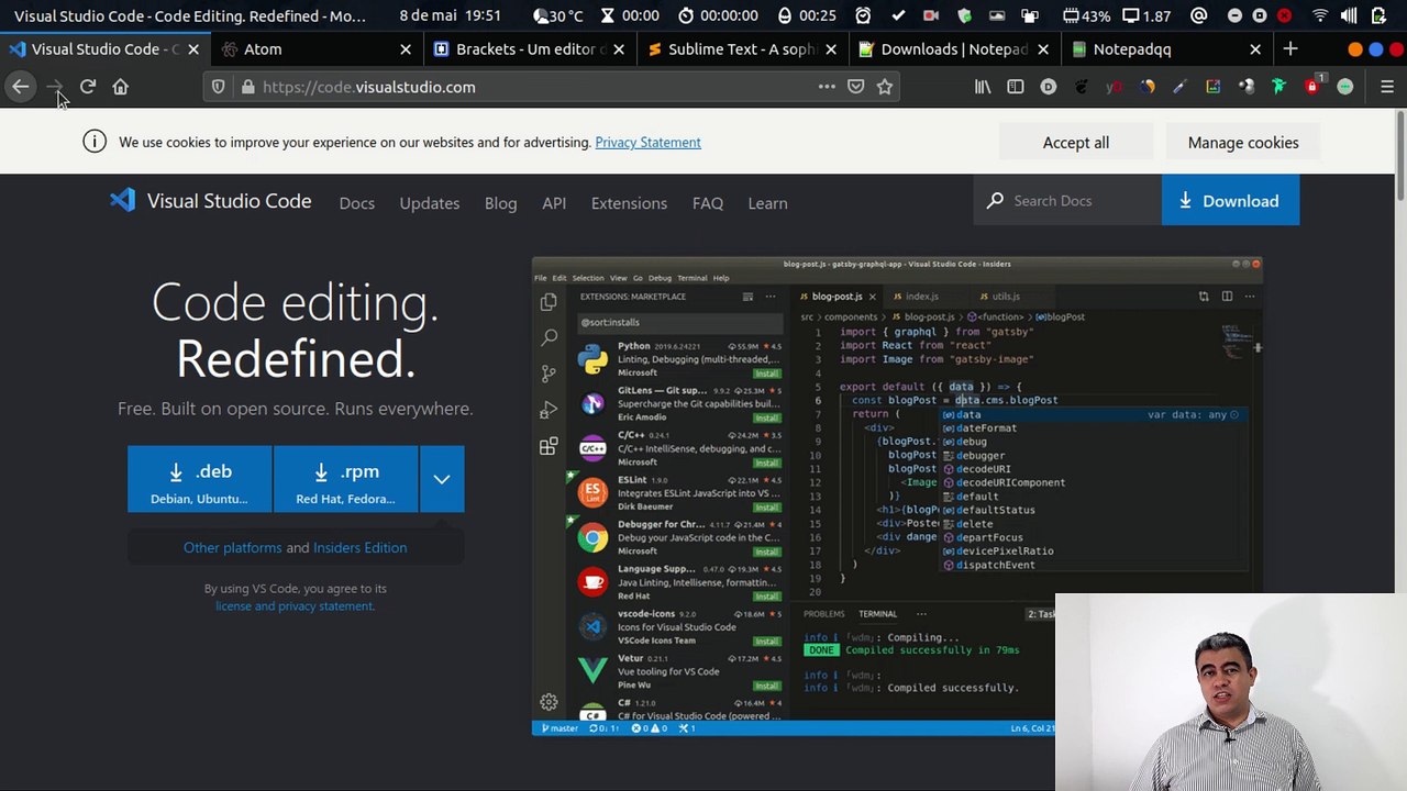 Início na prática! Primeiras ferramentas para começar a programar!!!