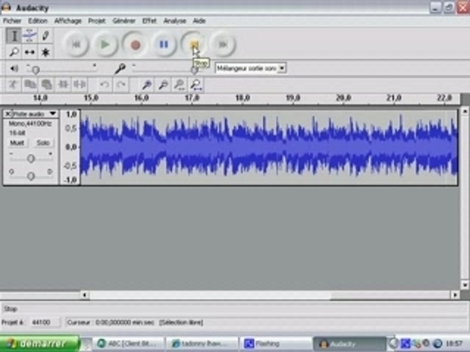 Fonctionnement Audacity