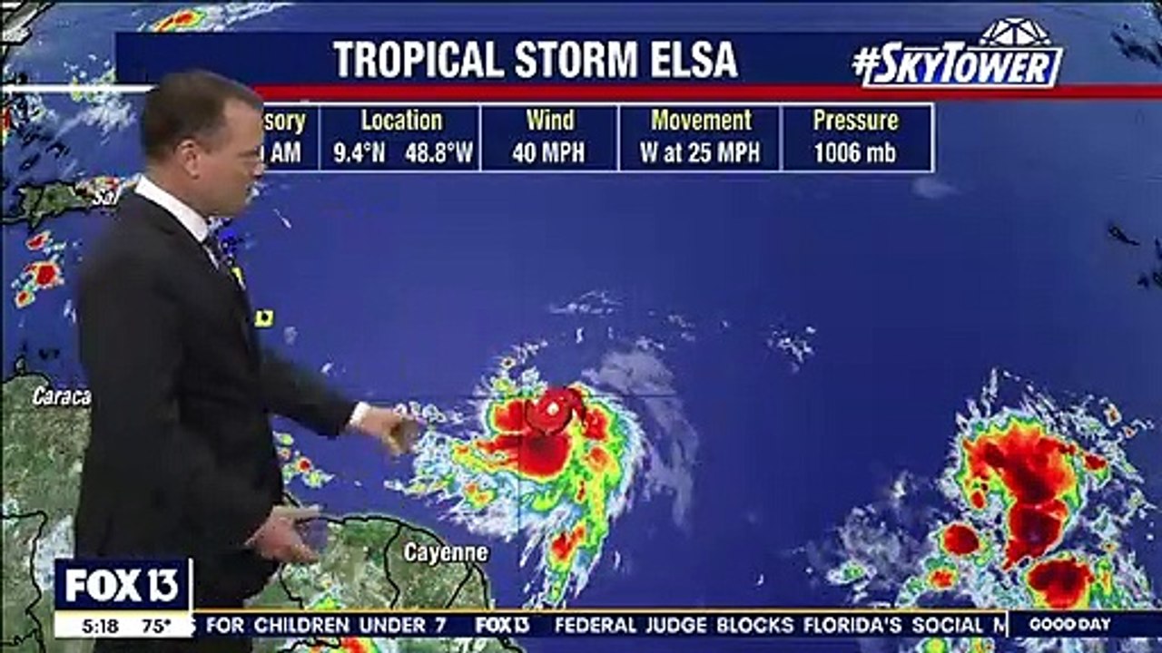 Tropical Storm Elsa formally - July 1, 2021 Update