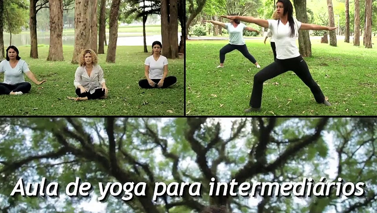 Aula de yoga integral: exercícios intermediários