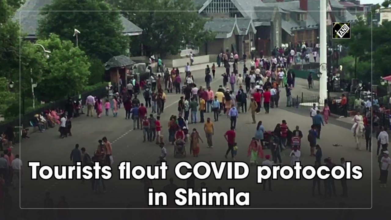 Tourists flout Covid-19 protocols in Shimla