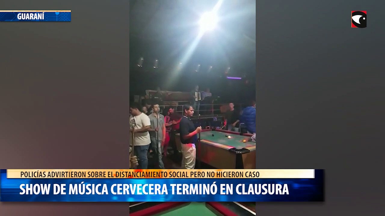 Show de música cervecera terminó en clausura