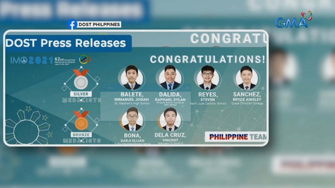 6 estudyanteng Pinoy, wagi sa International Mathematical Olympiad | Saksi