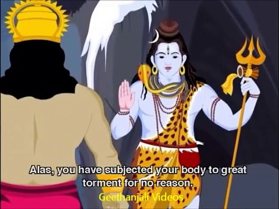 Lord Krishna Saves Lord Shiva