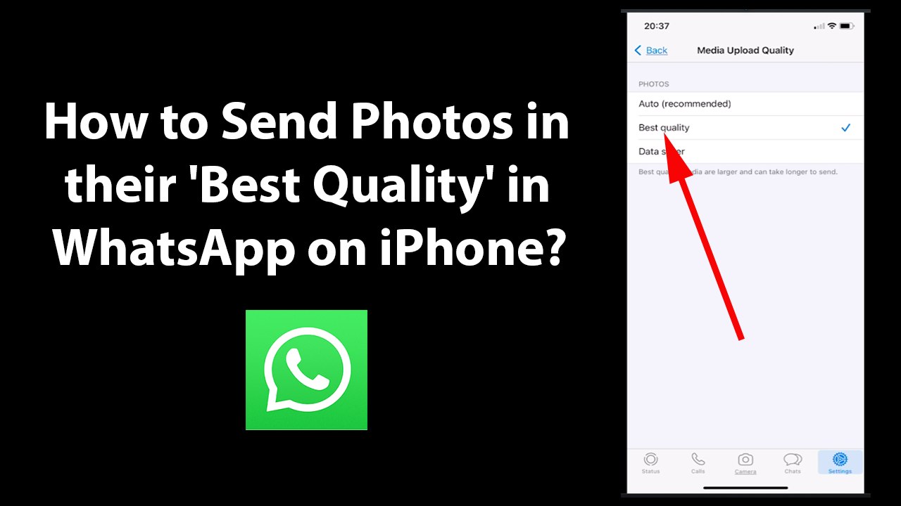 Sending High-Quality Photos on WhatsApp for iPhone