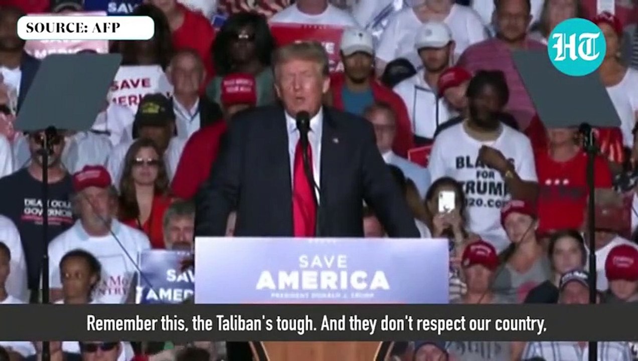 TRUMP CRITICIZE JOE BIDEN HE HAD GONE ON VACATION AS AFGHAN TO HELL