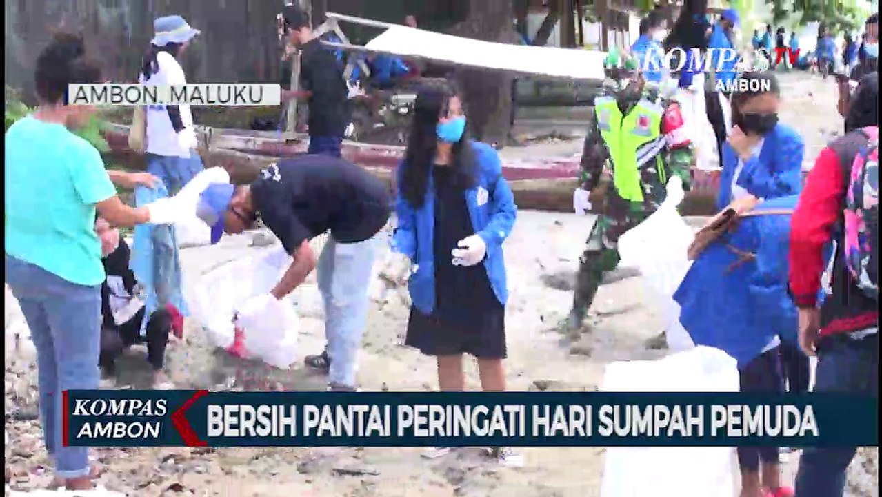 Bersih Pantai Peringati Hari Sumpah Pemuda