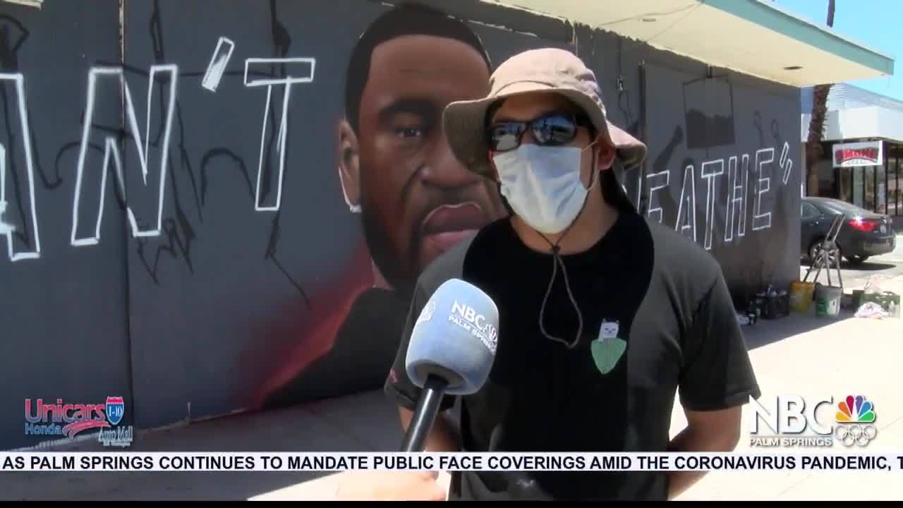 GEORGE FLOYD MURAL, PALM SPRINGS