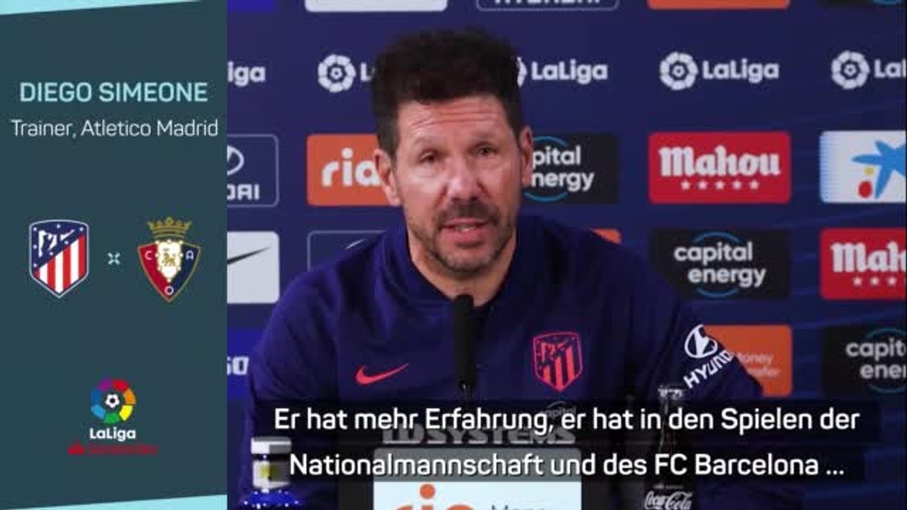 Simeone: "Griezmann hat mehr Erfahrung"